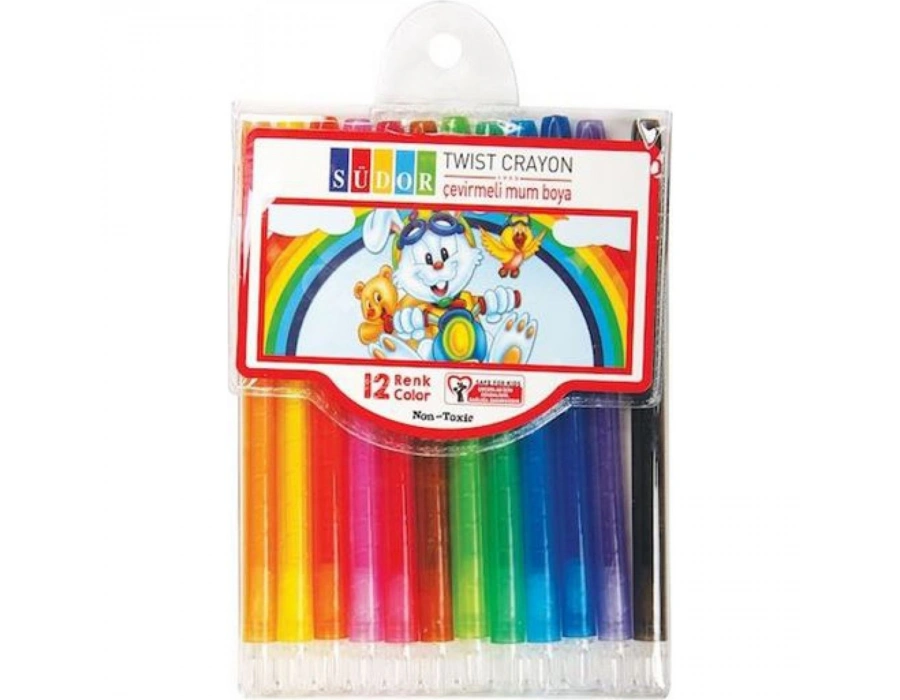çevirmeli mum boya südor twist crayon