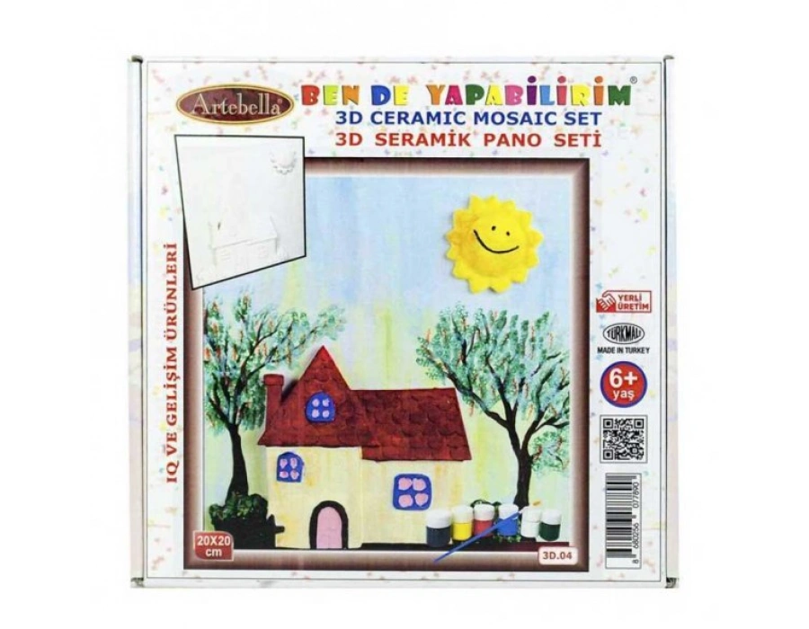 3d-04 Artebella Seramik Boyama Seti 20x20 Cm