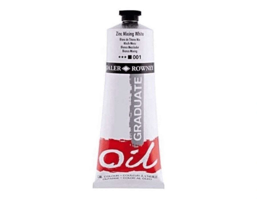 Daler Rowney Graduate Yağlı Boya 38ml 001 Zinc Mixing White