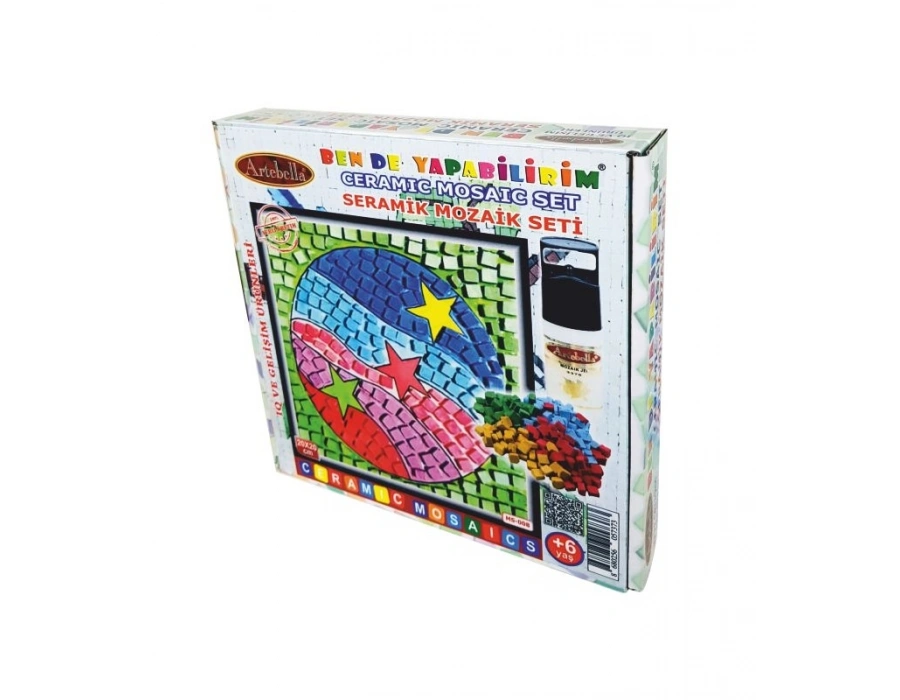 Artebella Seramik Mozaik Seti Renkli Toplar 20x20cm MS-08