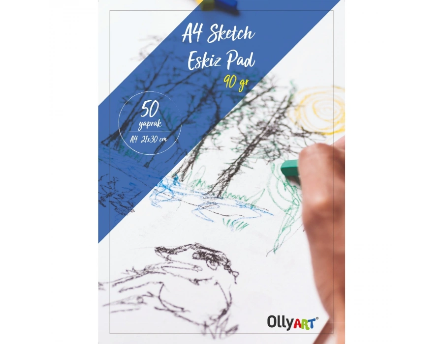 OLLYART ESKİZ BLOK A4 50 YAPRAK 90 GR