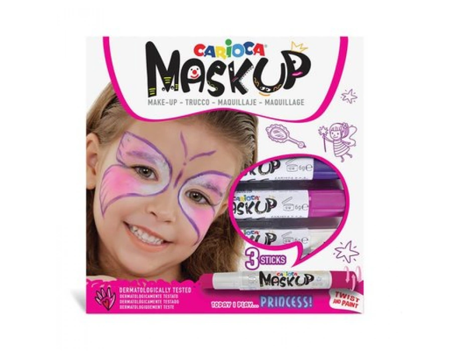Carioca Mask Up Prenses 3 Renk Yüz Boyası maskup