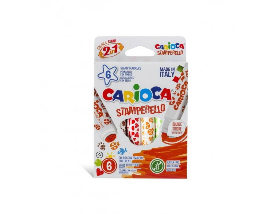 CARİOCA STAMPERELLO KEÇELİ BOYA KALEMİ 6 lı