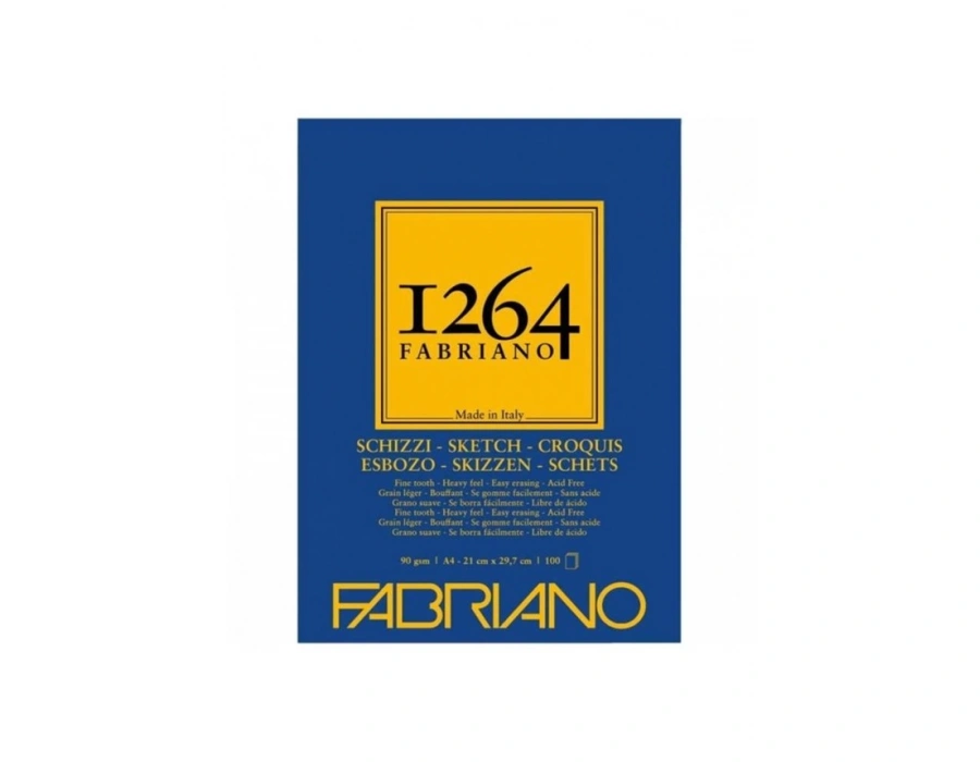 Fabriano 1264 Sketch Paper Eskiz Defteri 90 gr. 120 yp. ü. spiralli A4