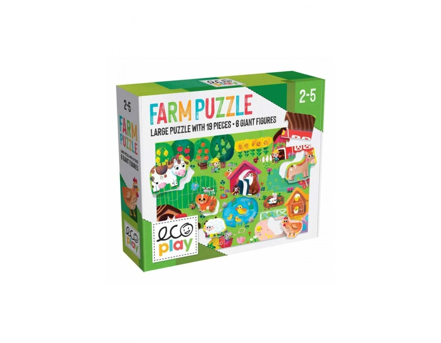 HEADU ECOPLAY SHAPED PUZZLE FARM (2-5 YAŞ)