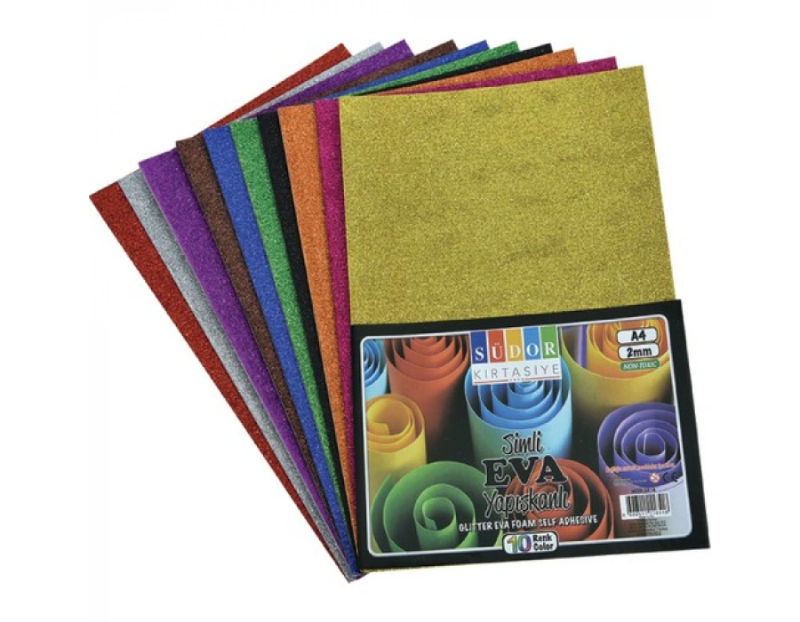 Südor Eva 20X30 Cm 2 Mm 10 Renk Simli Yapışkanlı