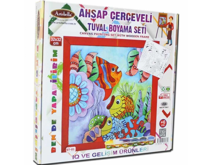 Artebella Tuval Boyama Seti 32×32 cm St-01