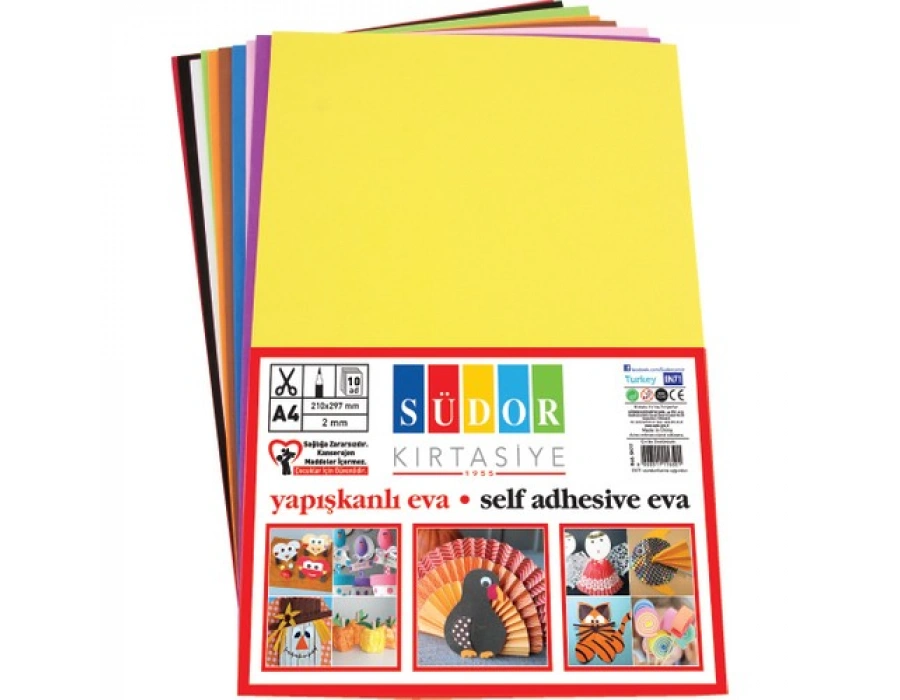 Südor Eva 20x30 cm 10 Renk Yapışkanlı SELF ADHESİVE