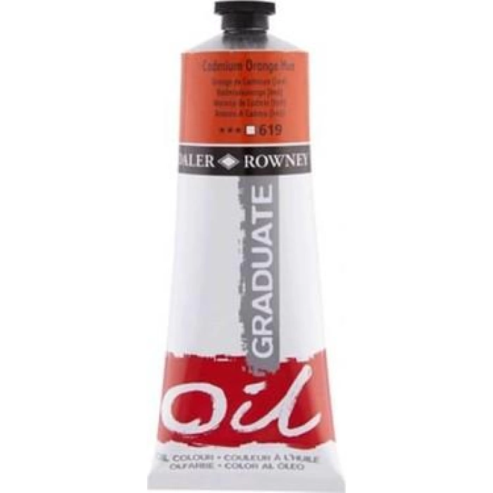 Daler Rowney Graduate Yağlı Boya 200 ml 619 Cadmium Orange Hue