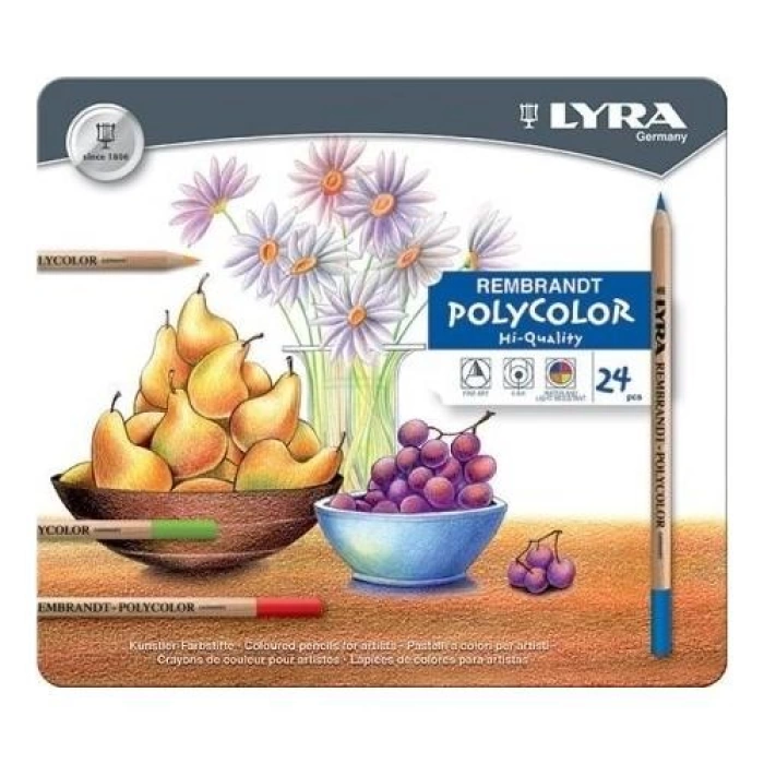 Lyra Rembrandt Polycolor Kuru Boya 24 Renk