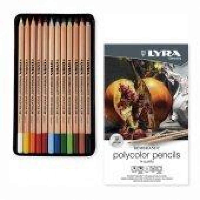 Lyra Rembrandt Polycolor Pencils 12li Metal Kutu