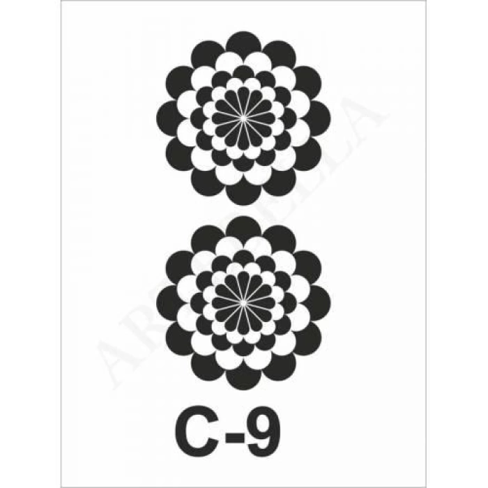 C-9 Artebella Stencil 15x20 Cm