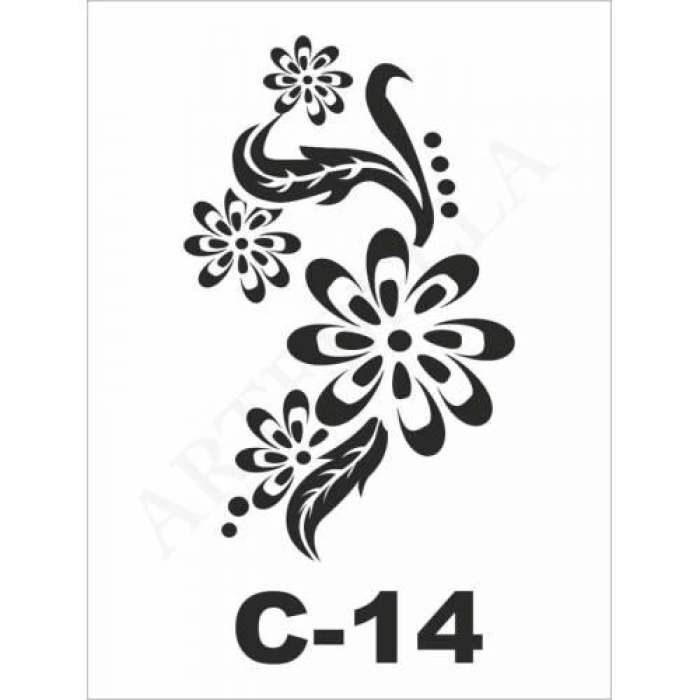 C-14 Artebella Stencil 15x20 Cm
