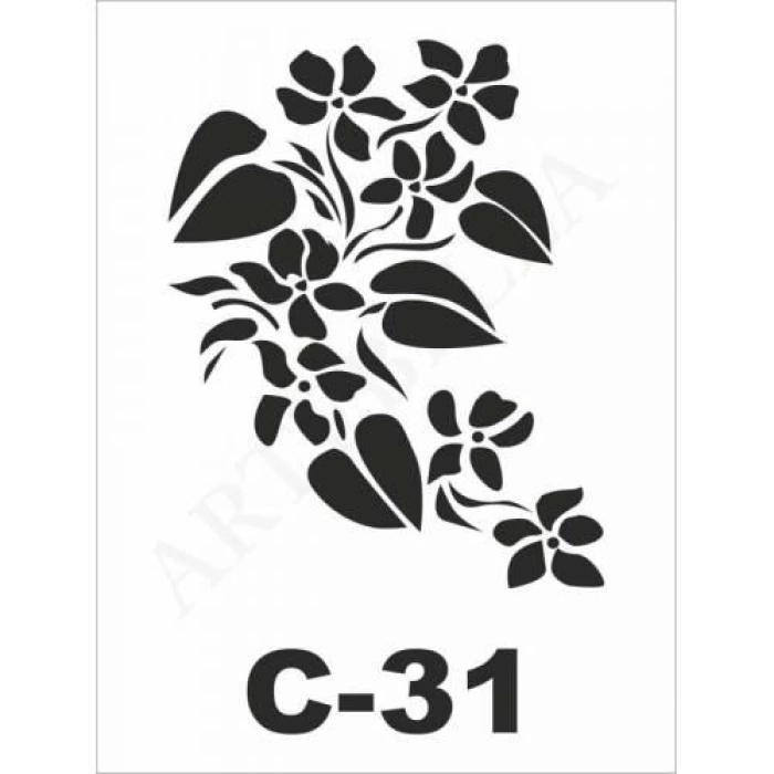 C-31 Artebella Stencil 15x20 Cm