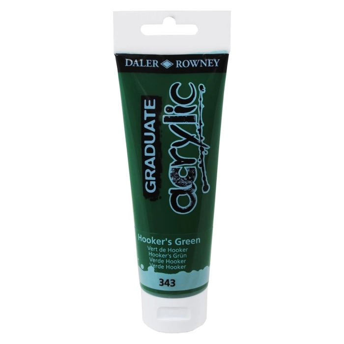 Daler Rowney Graduate Hookers Green 120 Ml. Akrilik Boya 343