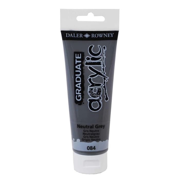 Daler Rowney Graduate Akrilik Boya 120ml 084 Natural Grey