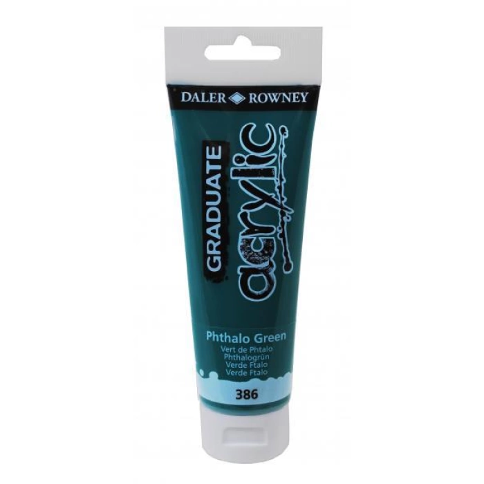 Daler Rowney 386 Graduate Akrilik Boya 120ml Phthalo Green