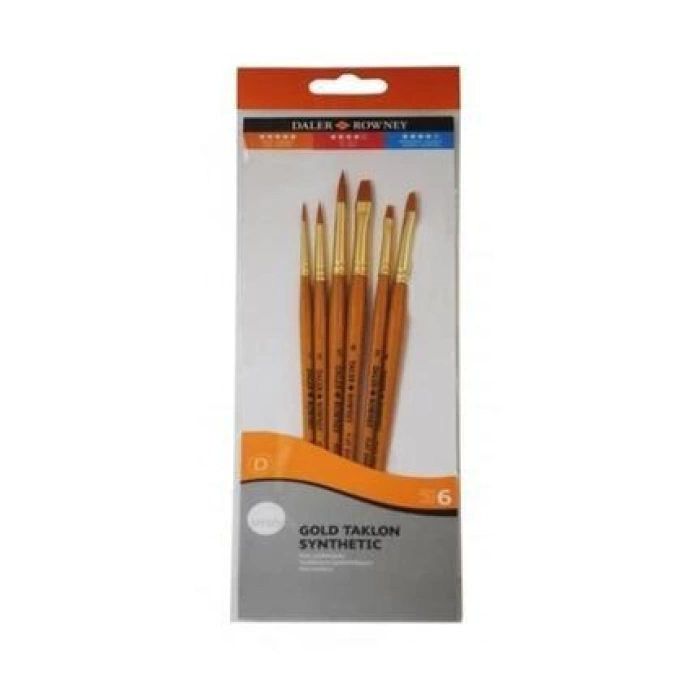 Daler Rowney Simply Gold Taklon Synthetic  Fırça Seti KOD 601