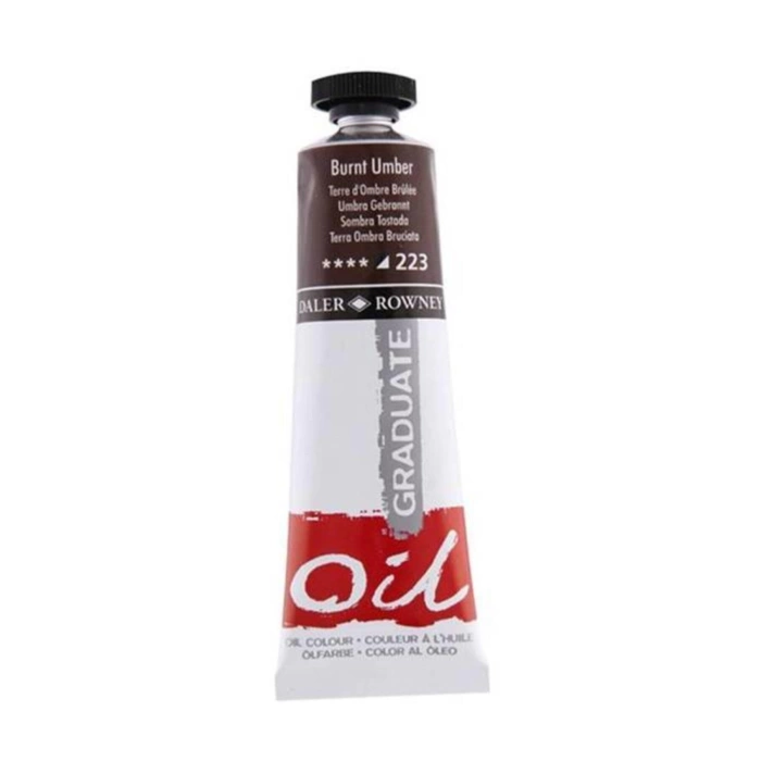 Daler Rowney Graduate Yağlı Boya Oil Color 38ml Lamp Black 223