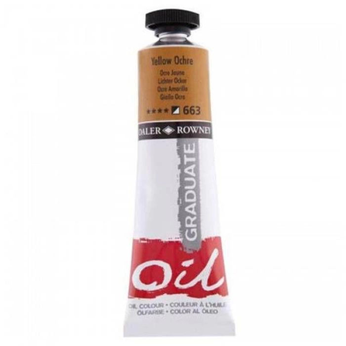 Daler Rowney 663 Graduate Yağlı Boya Oil Color 38ml Yellow Ochre