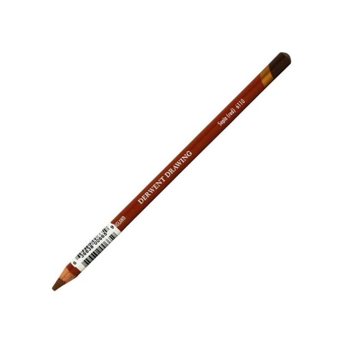 Derwent Drawing Pencil Renkli Çizim Kalemi 6110 Sepia Red
