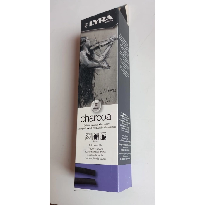 Lyra Willow füzen Charcoal Medium Sticks 25 pcs 5-6 mm