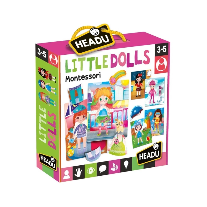 Headu Montessori My Little Dolls Kıyafet Giydirme Oyunu