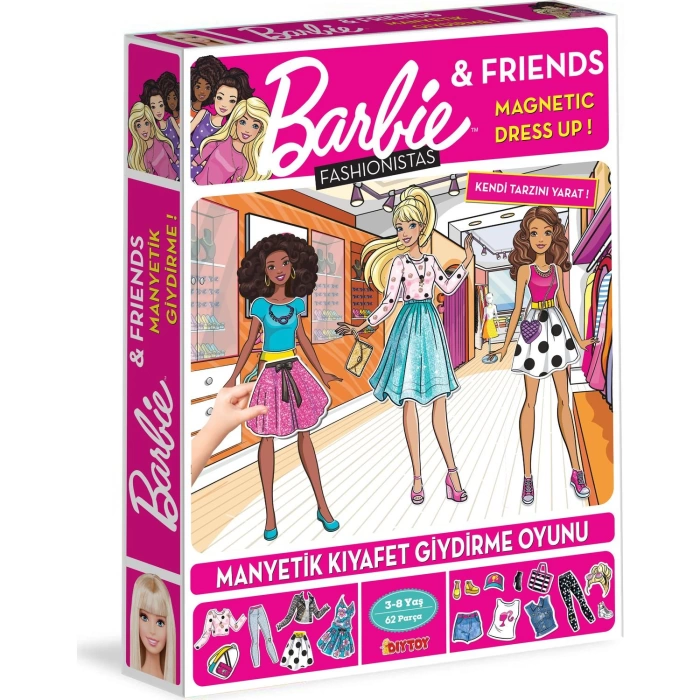 DiyToy Manyetik Barbie Dress Up Kıyafet Giydirme Oyunu