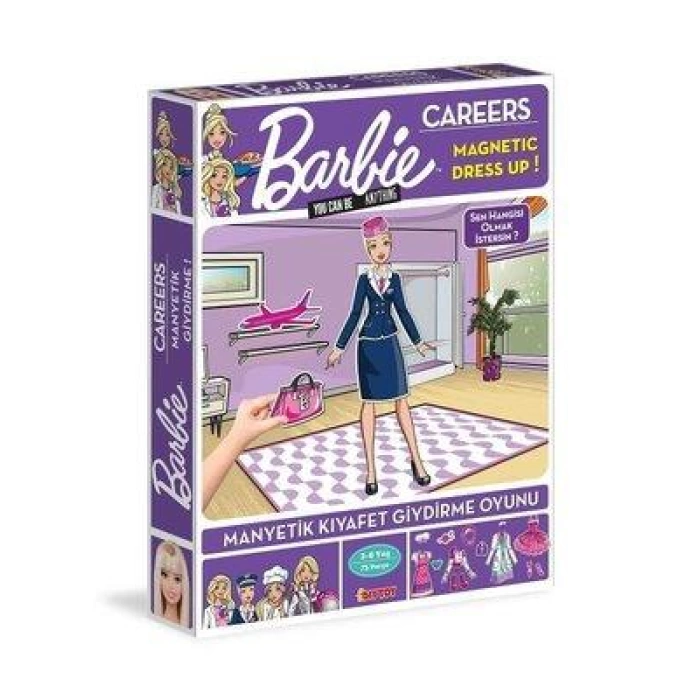 DiyToy Manyetik Barbie Careers Kıyafet Giydirme Oyunu