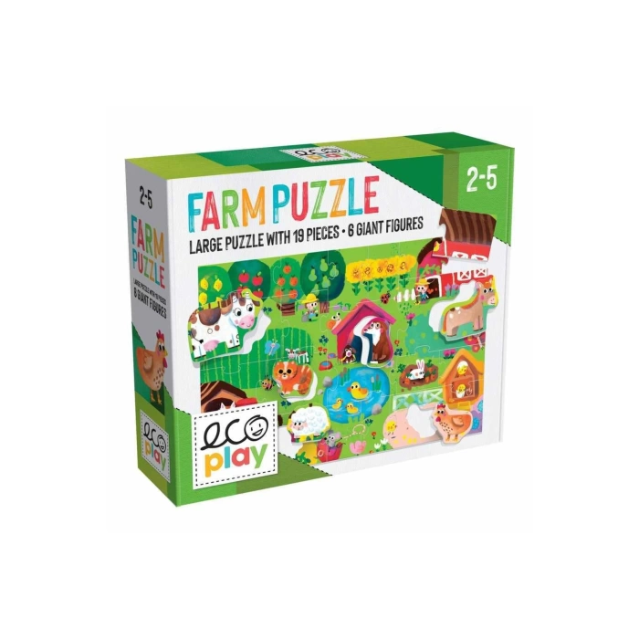 HEADU ECOPLAY SHAPED PUZZLE FARM (2-5 YAŞ)