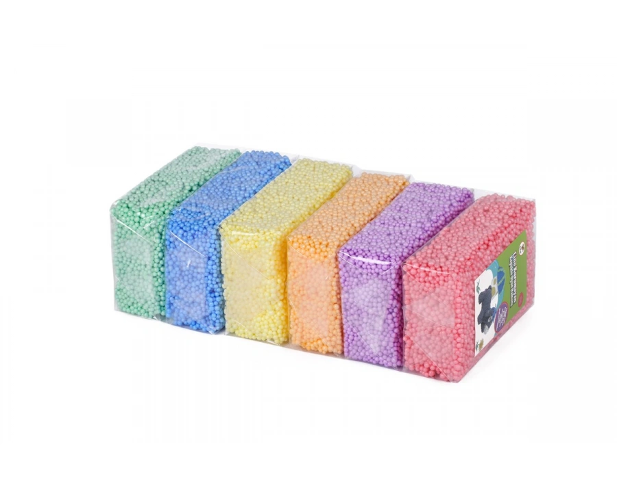 LİNO KURUMAYAN KÖPÜKLÜ OYUN HAMURU 5 GR PVC KUTU 6LI