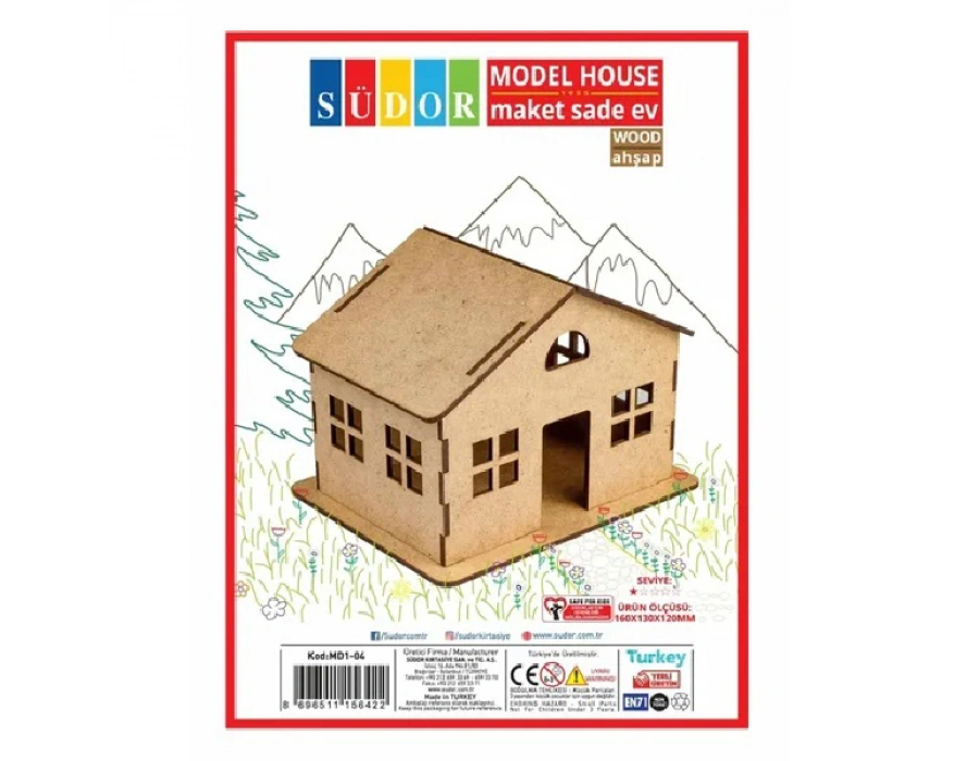 Südor Md1-024 Ahşap Maket sade ev