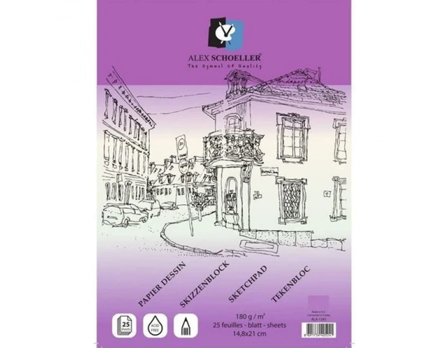 ALX.A4 180 GR. 25.Lİ SPR. ESKİZ BLOK ALX7792 A4