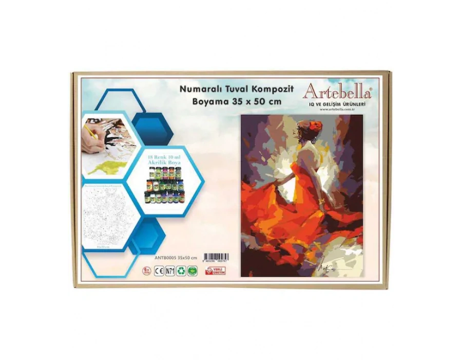 Artebella 35x50 Numaralı Kompozit Tuval Boyama Dansçı ANT00005
