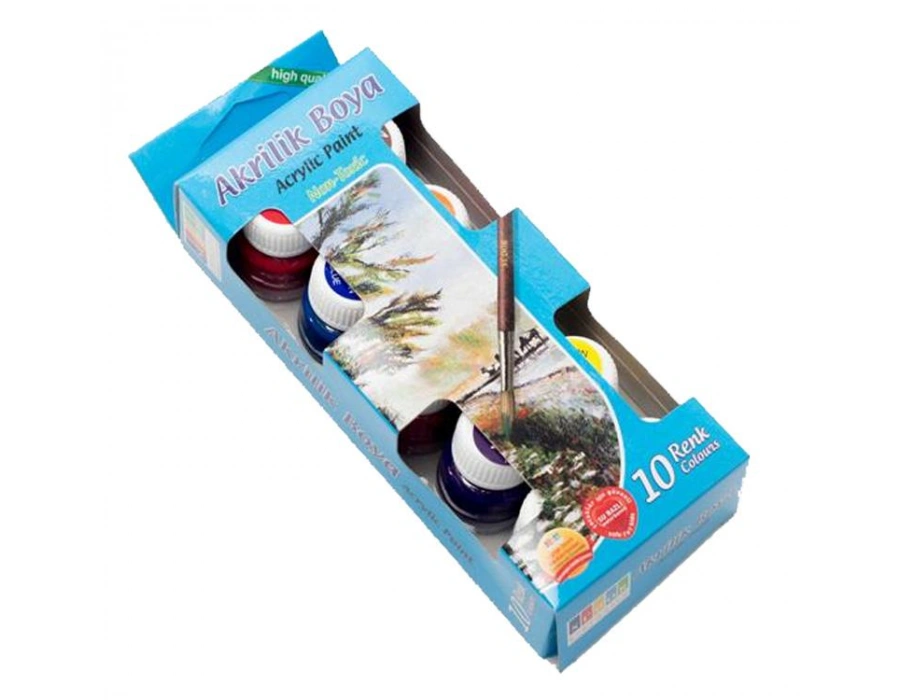 Südor Akrilik Boya Şişede 10 Renk acrykic