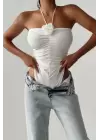 Kadın Beyaz Bodysuit 0990-231164