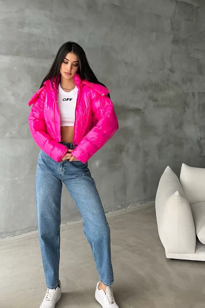 Kadın Pembe Crop Mont 0990-0019