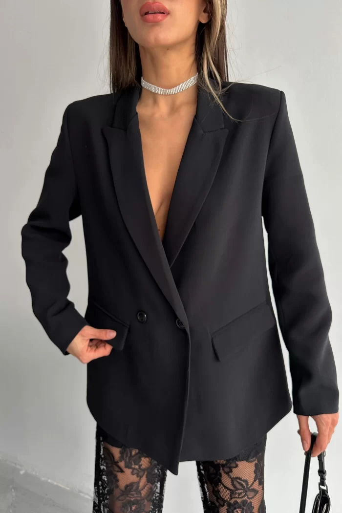 Kadın Siyah Blazer Ceket 0999-9069