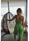 Kadın Yesil Şalvar Pantolon 0697-4003