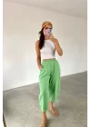 Kadın Yesil Şalvar Pantolon 0697-4003