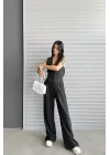 Kadın Antrasit Yelek Pantolon Takım 1017-6014