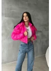 Kadın Pembe Crop Mont 0990-0019