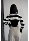 Kadın Siyah Hırka Body Takım 1017-4080