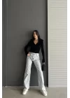 Kadın Siyah Kürk Yaka Hırka 0528-0102