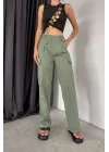 Kadın Siyah Önü Çapraz İpli Crop 0956-0038