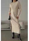 Kadın Tas Oversize Triko Elbise 1018-0113