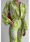 Kadın Yesil Gömlek Pantolon Oversize Takım 0990-231038