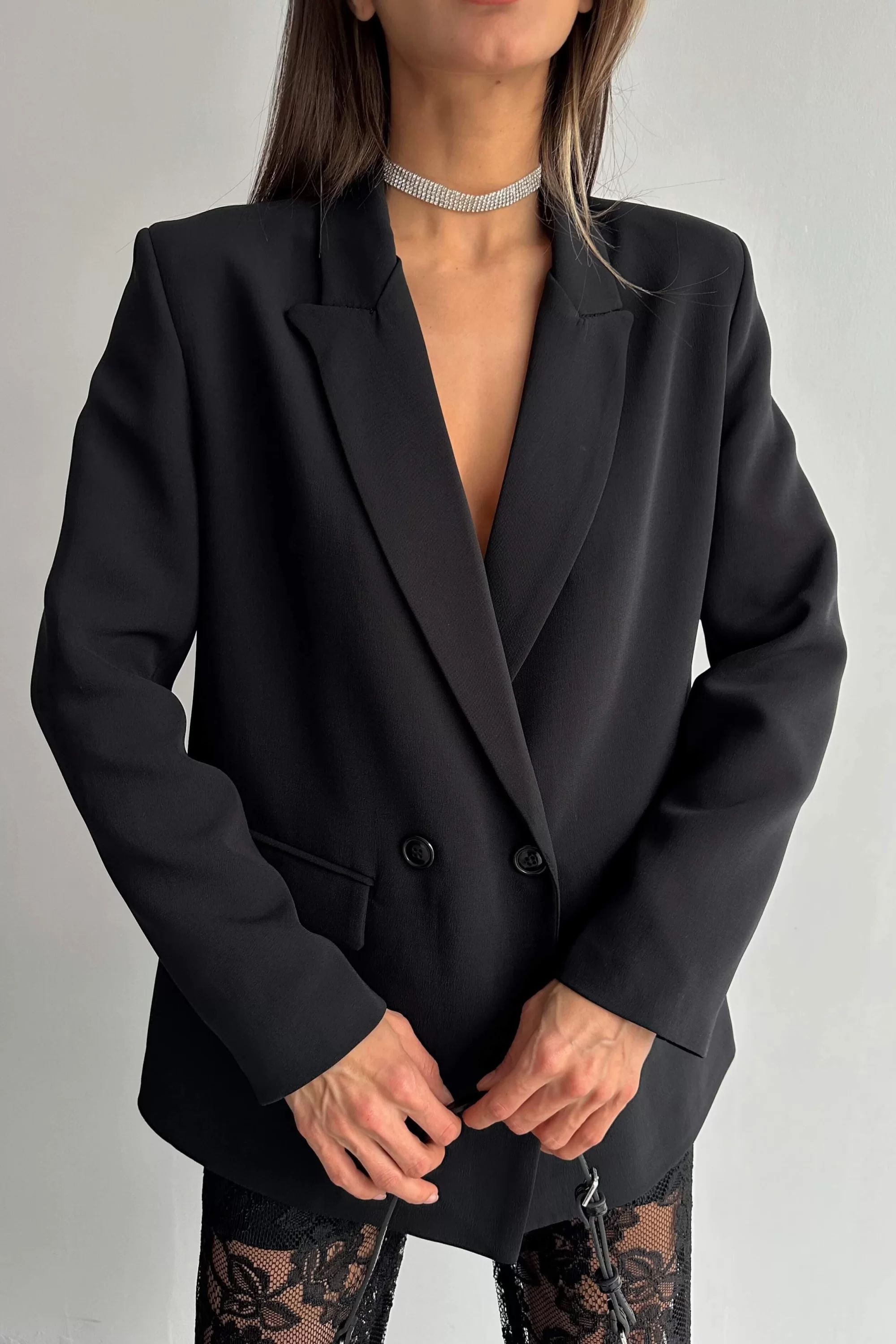 Kadın Siyah Blazer Ceket 0999-9069