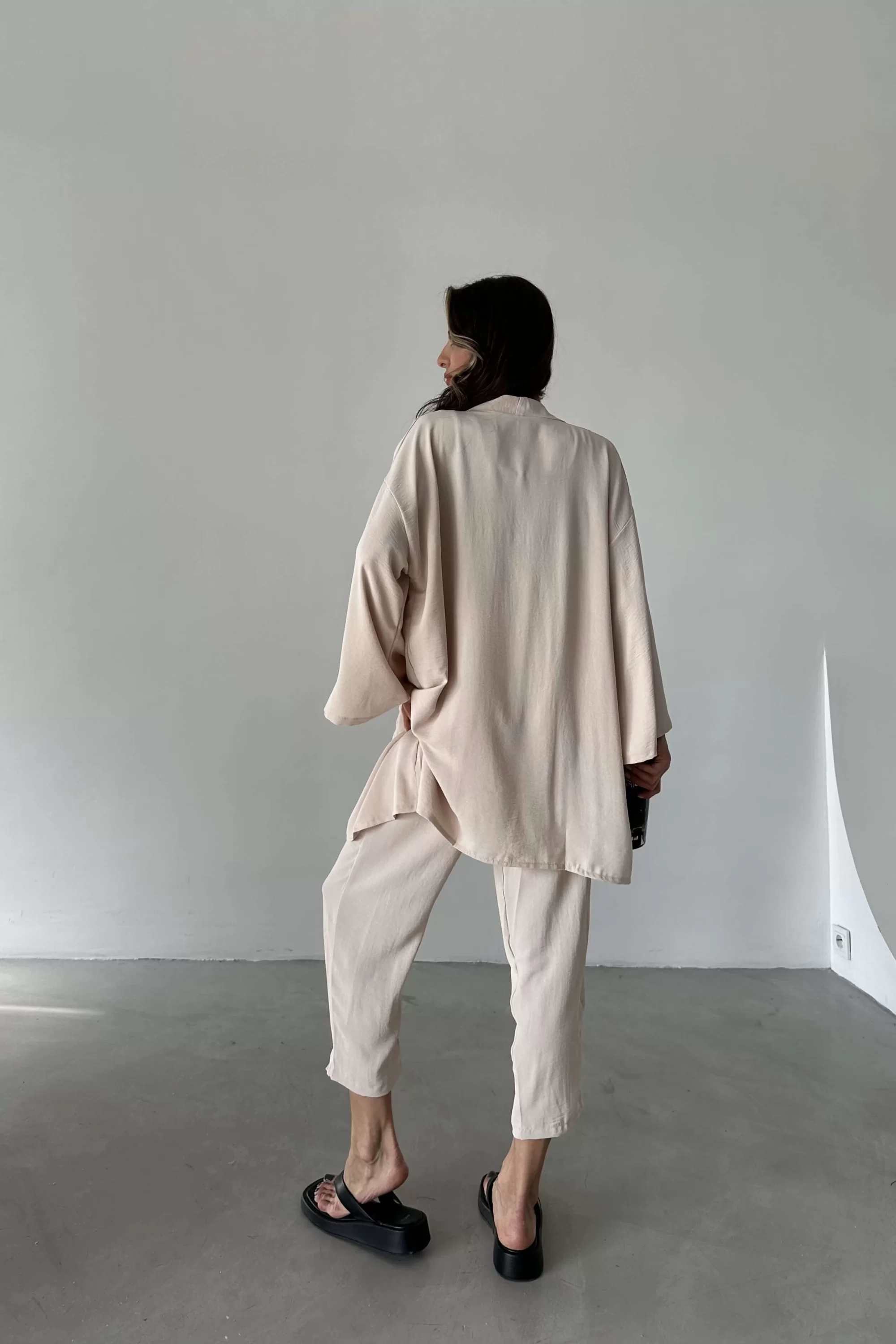 Kadın Taş Kimono Takım 1018-0075
