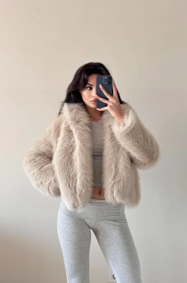 Kadın Bej Astarlı Kürk 1773